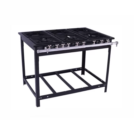 Fogão Industrial Venâncio Extra P7 6 Bocas 30X30 C/ Pé<br/>