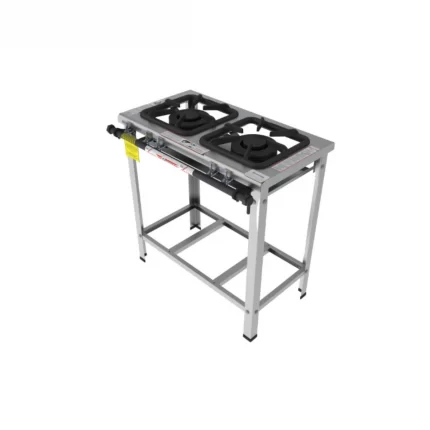 Fogão Industrial Gastromaq 2 Bocas Duplas 30X30 Inox