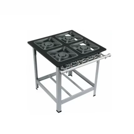 Fogão Industrial Metalmaq 4 Bocas Duplas 30X30