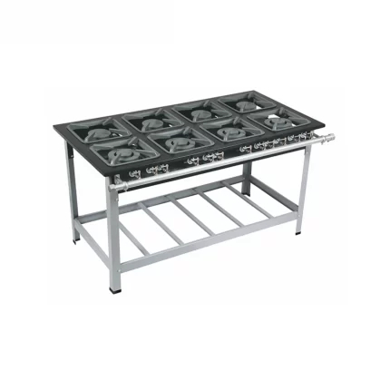 Fogão Metalmaq Luxo 8 Bocas Duplas 30X30 Central
